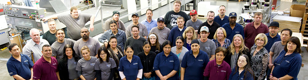 The dedicated staff that make up the Metro Print and Mail family