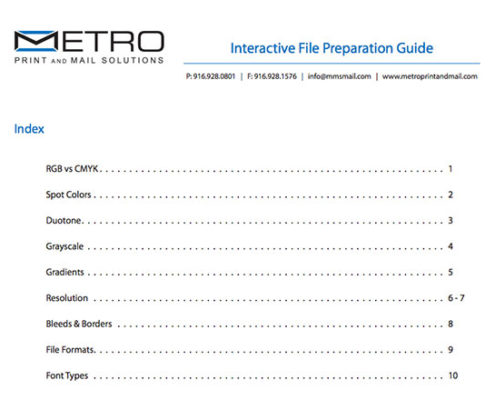 File Preparation Guide Cover